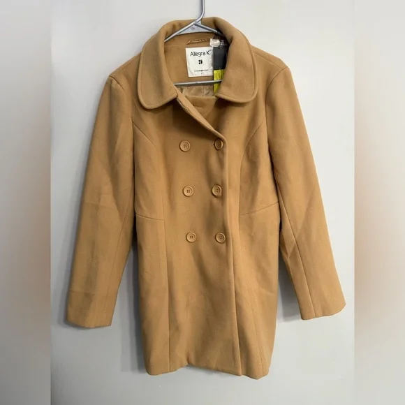 Allegra K Camel Coat NWT - Picture 2 of 5
